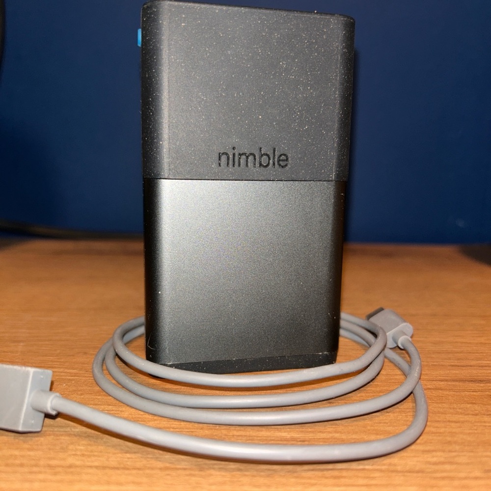 Nimble Black and Gray Portable Charger